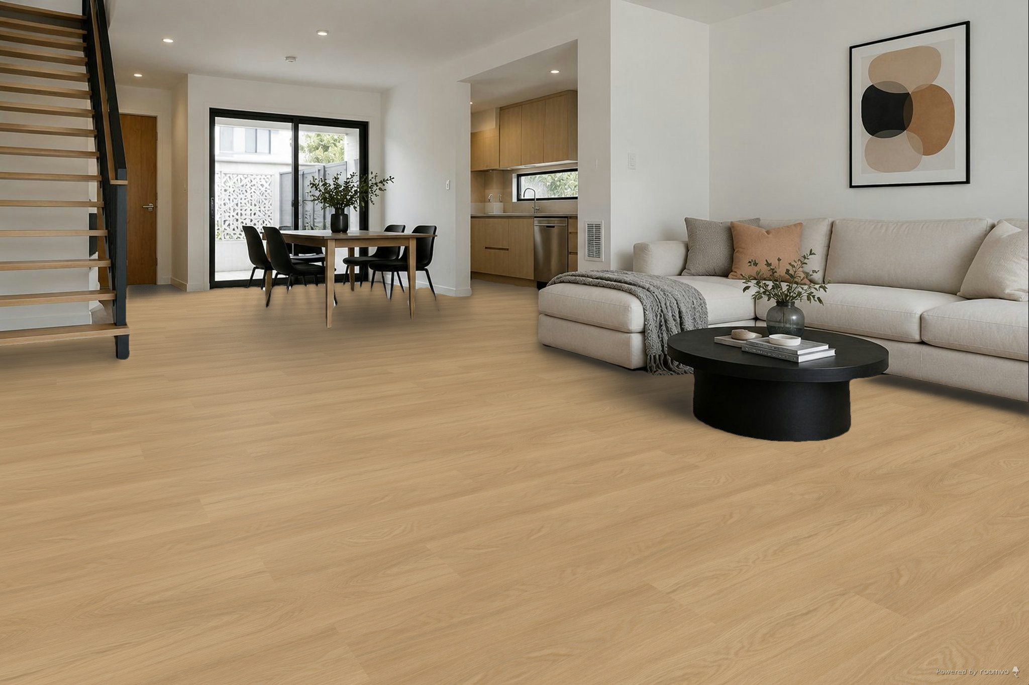 6.5mm Sandy Oak Floorboards - Image 2